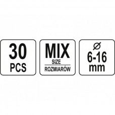 Set de 30 coliere metalice pentru cabluri Yato YT-..